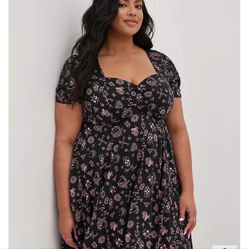 Torrid Mini Chalis Dress with skulls